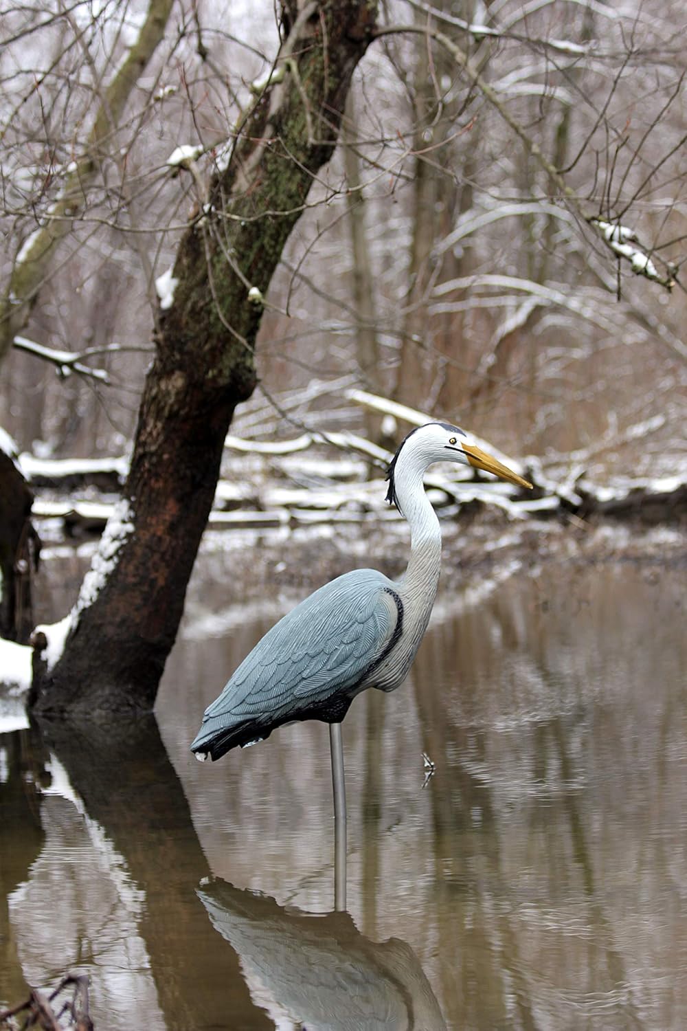 Flambeau Outdoors 5960CD Great Blue Heron Decoy, Includes Metal Stake - 1-Pack