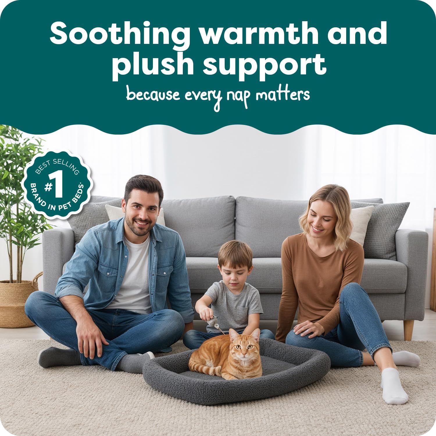 Furhaven Dog Bed for Small Dogs & Indoor Cats, 100% Washable, Sized to