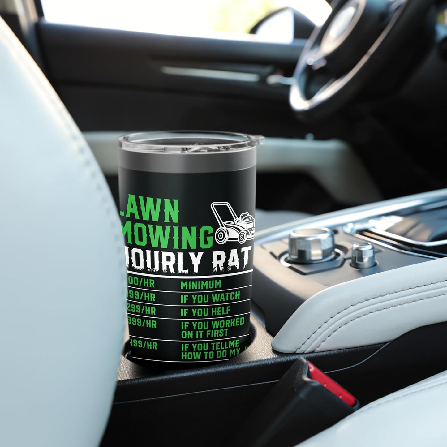 Lawn Care Hourly Rate Stainless Steel Insulated Tumbler