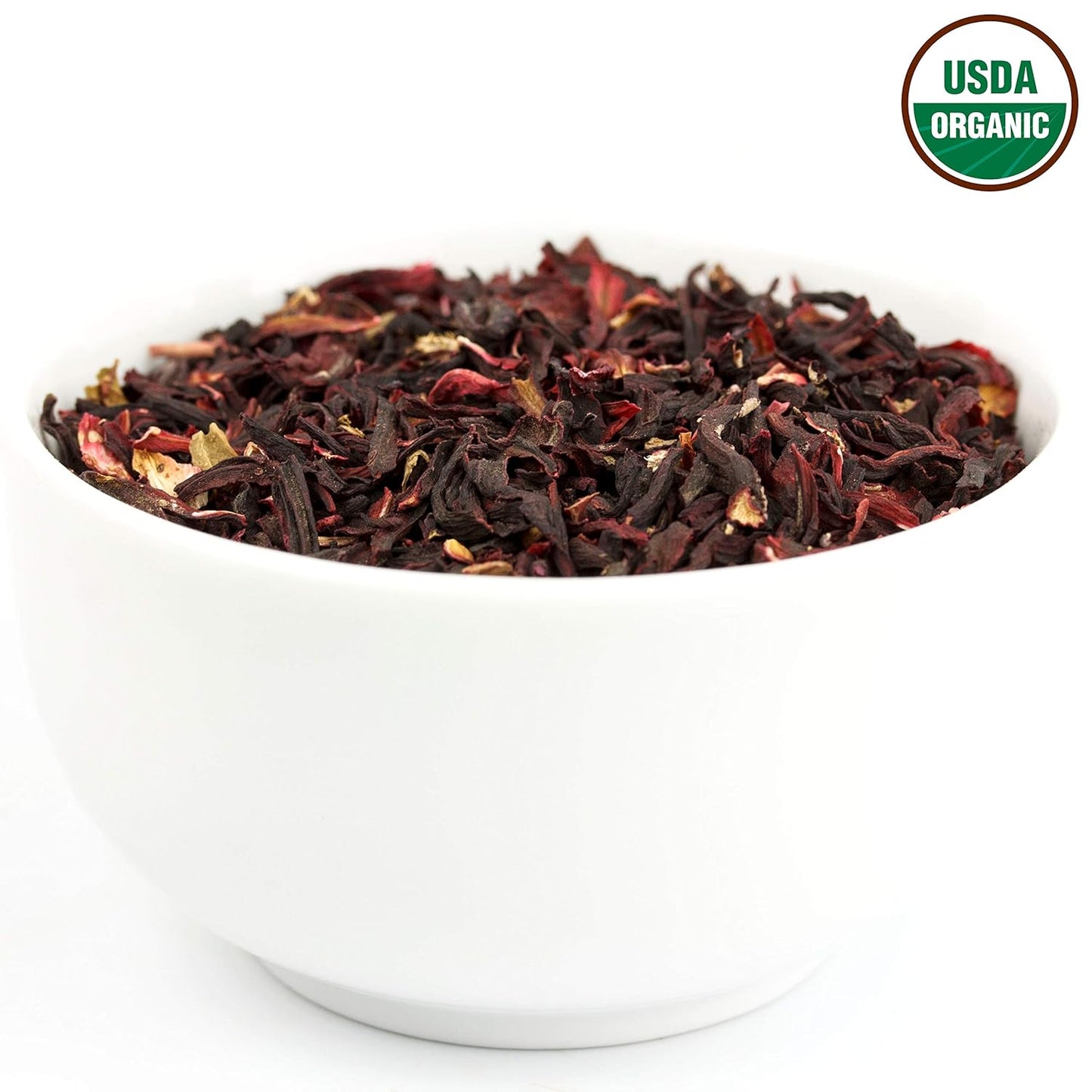 Hibiscus Tea 1LB (16Oz) 100% CERTIFIED Organic Hibiscus Flowers Herbal