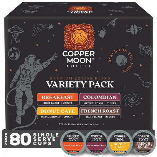 Copper Moon Single Serve Coffee Pods For Keurig K-Cup Brewers, Light M
