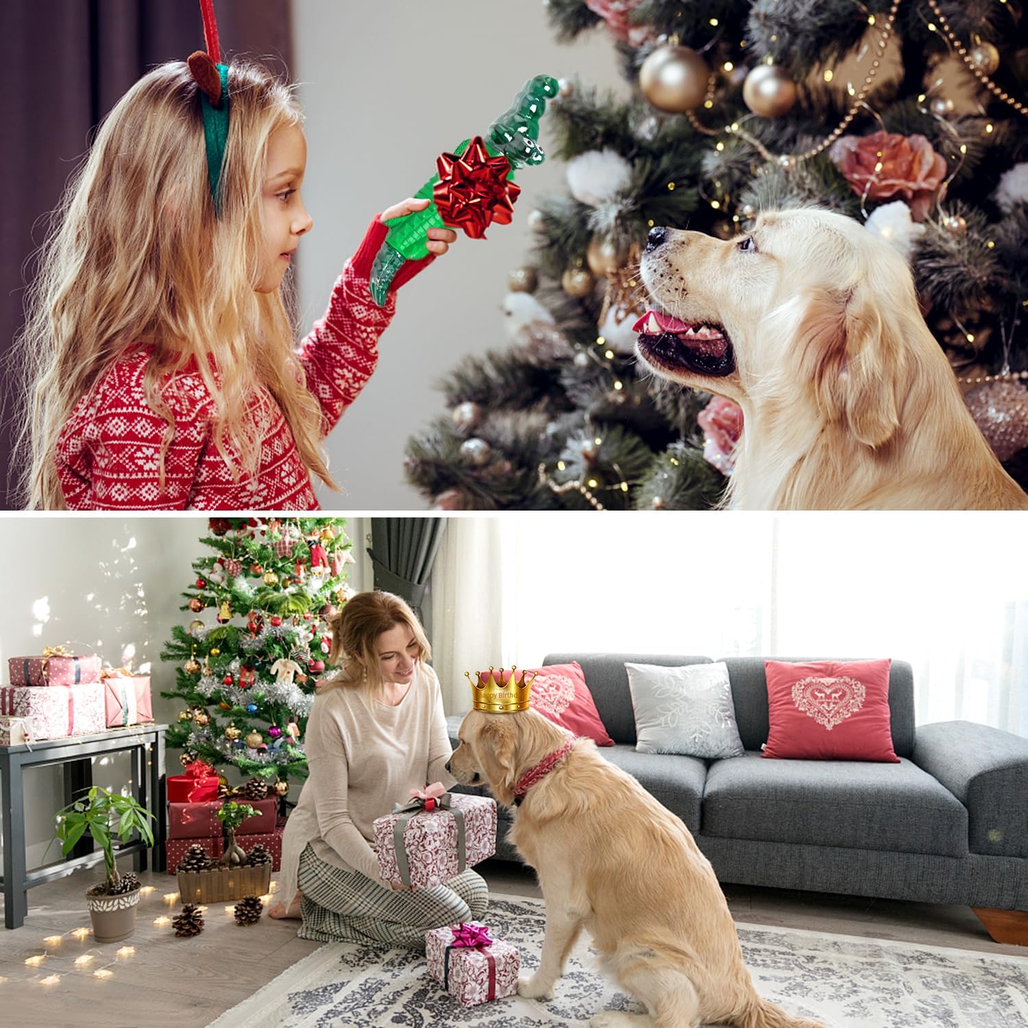 Dog Chew Toys for Aggressive Chewers -Indestructible Dog Toys for Larg