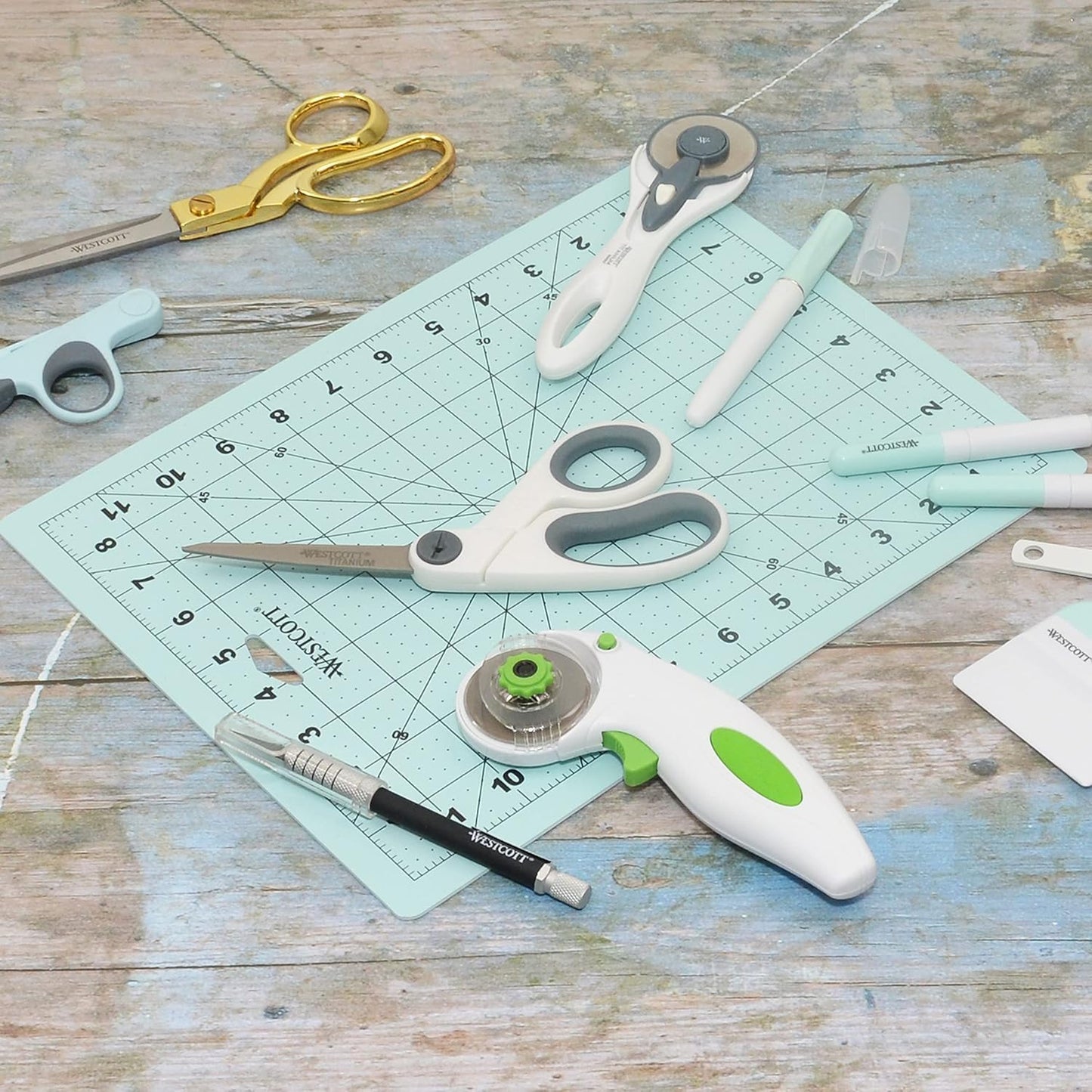 Westcott 5-Inch Micro-Tip Fabric Scissors with Titanium-Bonded Blades 