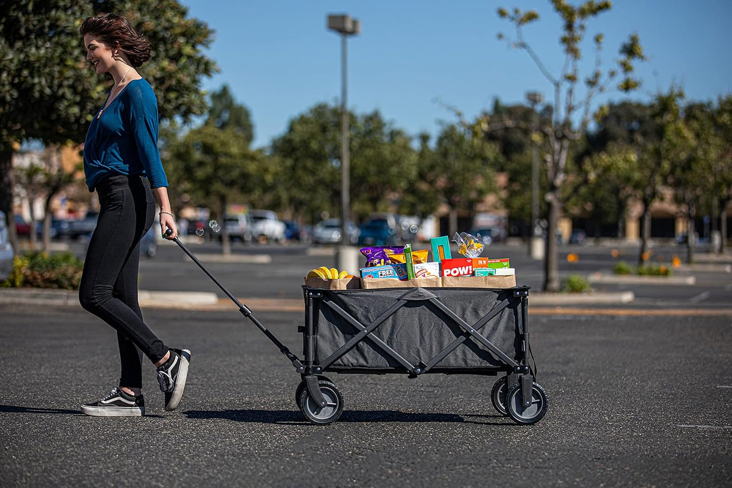 PICNIC TIME NHL Washington Capitals Adventure Wagon Folding Wagon - Wagon Cart - Sport Utility Wagon - Beach Wagon Collapsible