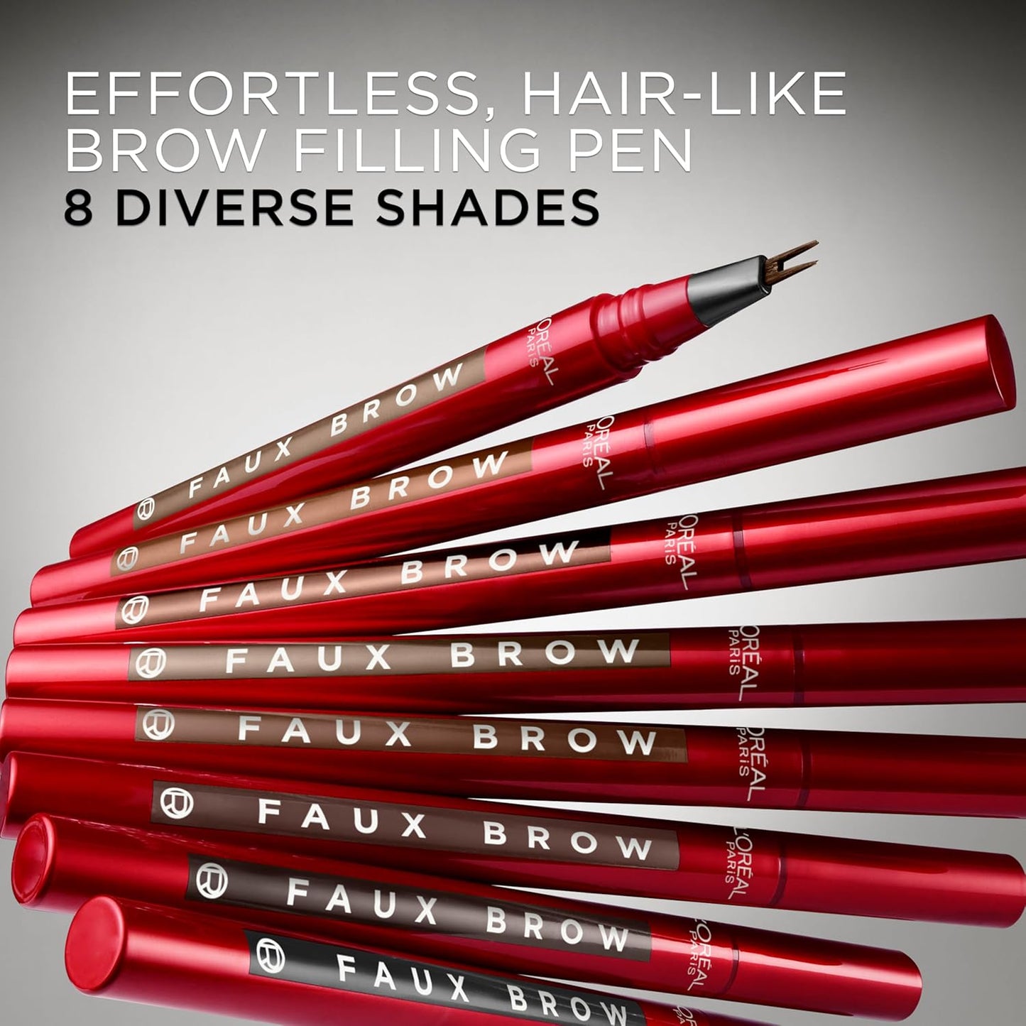 L'Oreal Paris Faux Brow, Hair-Like, Filling Eyebrow Pen with Double-Br