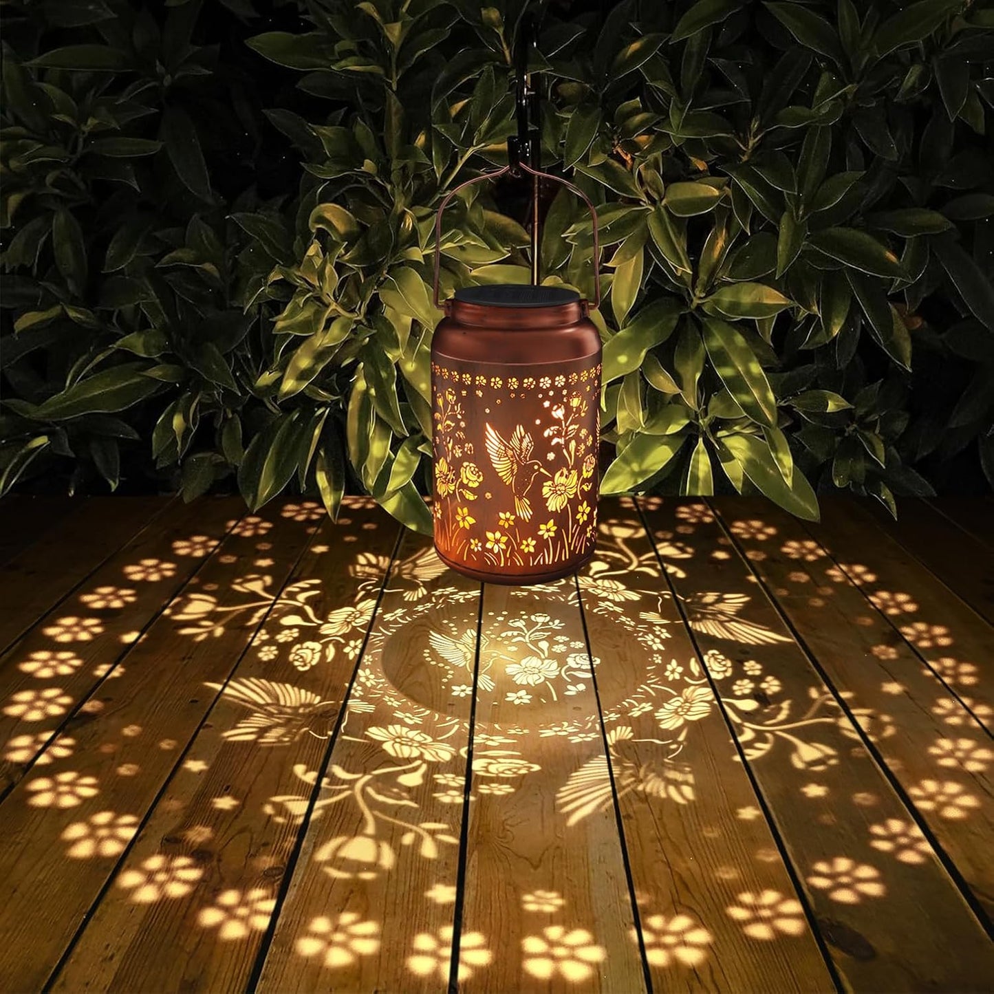 Solar Lanterns Outdoor Waterproof Hummingbird Garden Decor Gifts for W