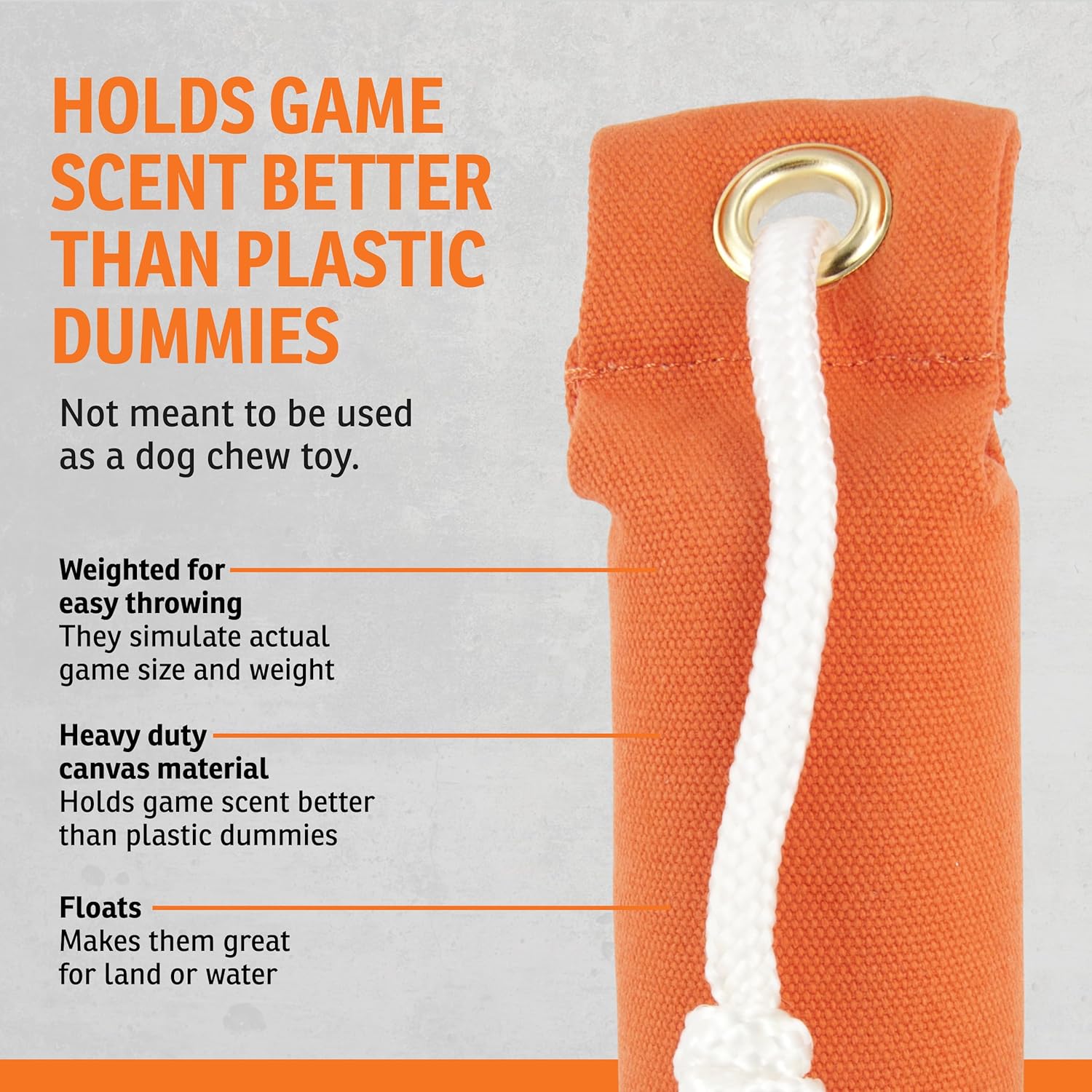 SportDOG Canvas Dummies - Hunting Dog Training Tool - Game Scent Absor