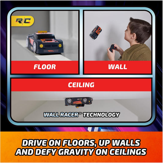 Air Hogs, Zero Gravity Racing Wall Climber, USB-C Rechargeable Wall Ra