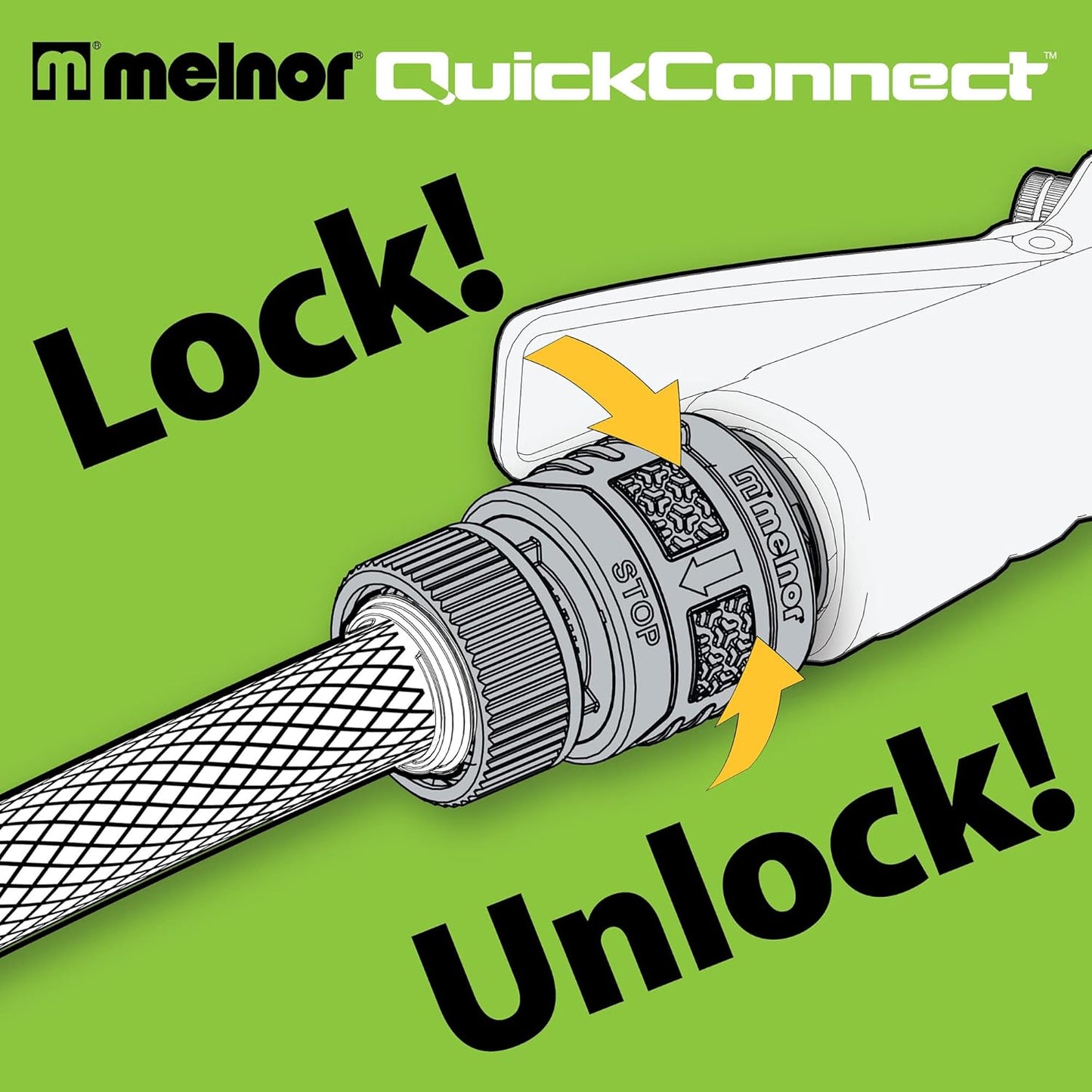 Melnor 65175AMZ 6 Piece Quick Connect Starter Set Connector Bundle, Pr