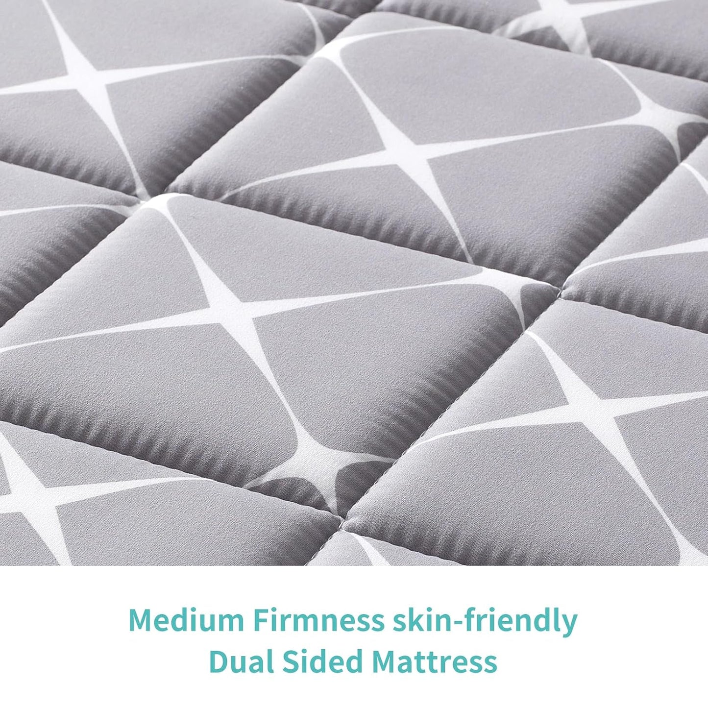 Premium Hypoallergenic Baby Crib Mattress and Toddler Mattress - 52" x 27.6" x 5" - Breathable - Firm Soft - Fits Standard Cribs and Toddler Beds