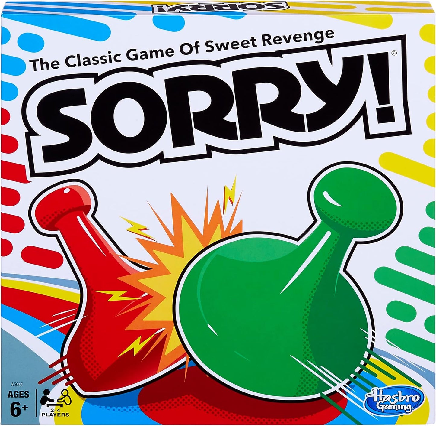 Sorry! Board Game for Kids Ages 6 and Up; Classic Hasbro Board Game; E