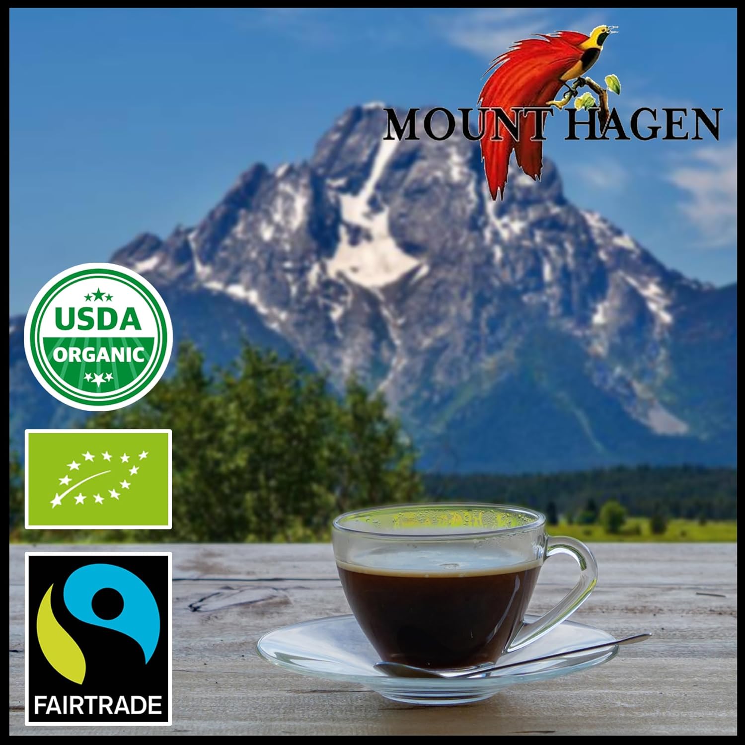 Mount Hagen 3.53oz Organic Freeze Dried Instant Decaf Coffee | Eco-fri