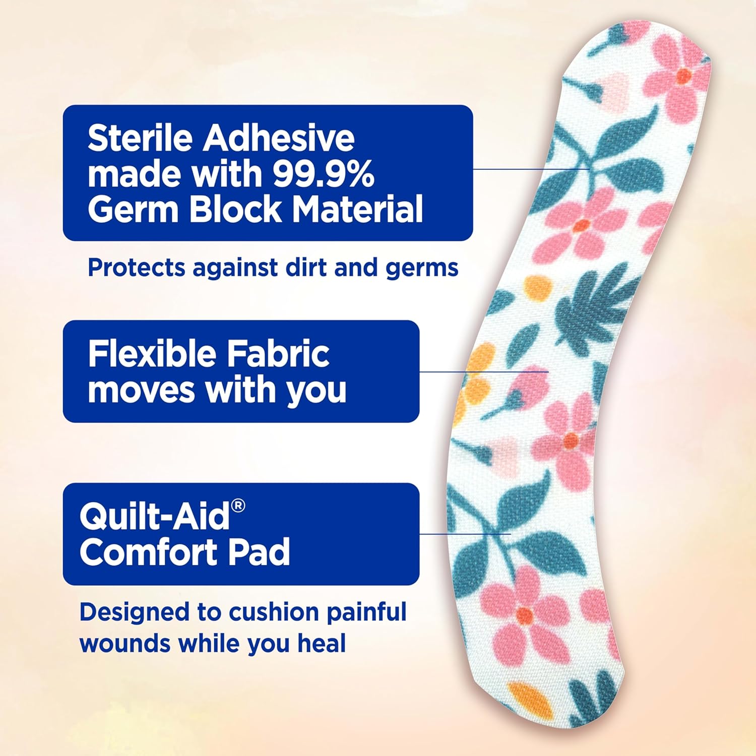 Band-Aid Brand Flexible Fabric Adhesive Bandages, Comfortable Flexible