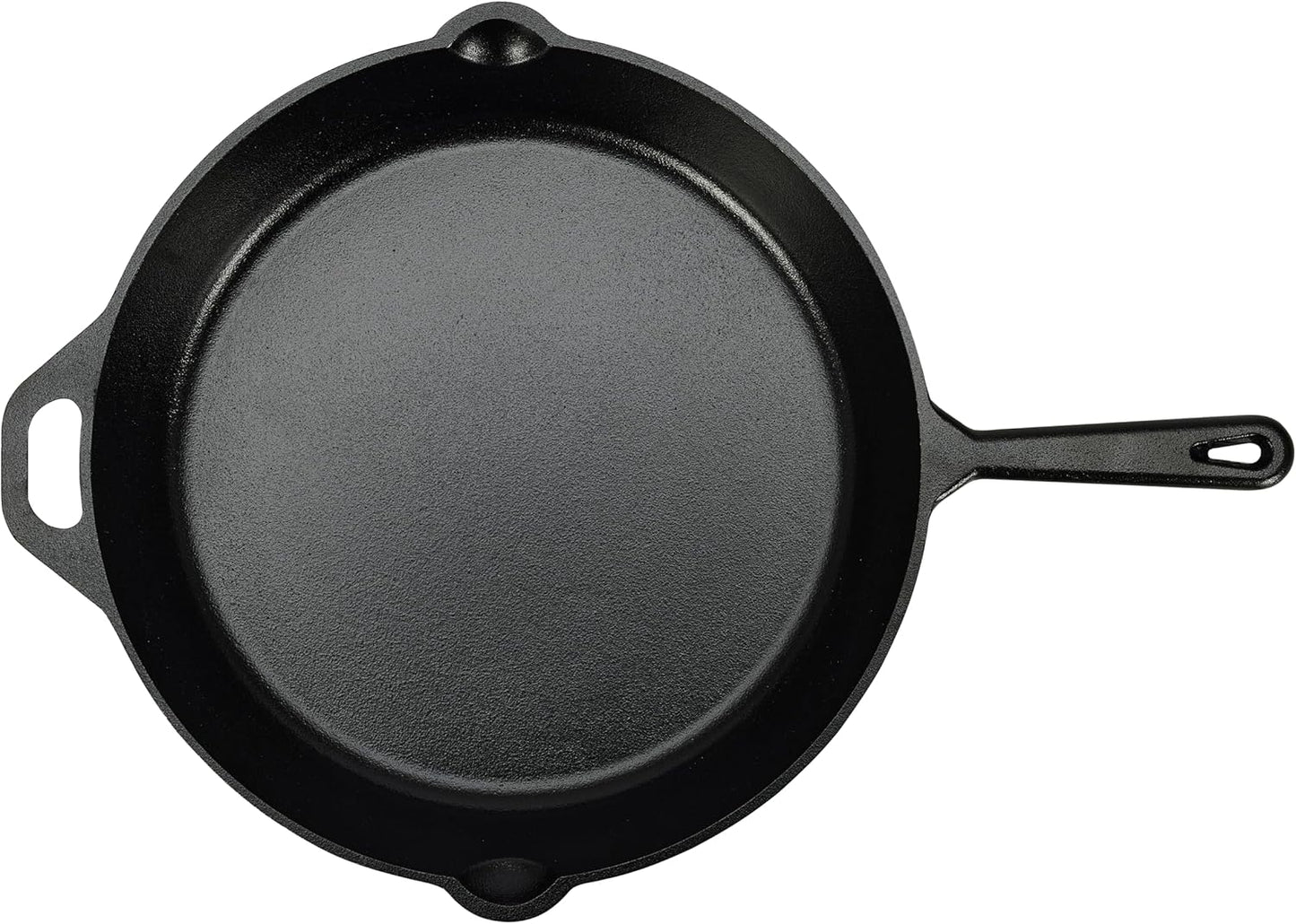 Amazon Basics Pre-Seasoned Cast Iron Skillet, Oven Safe, Even Heating,