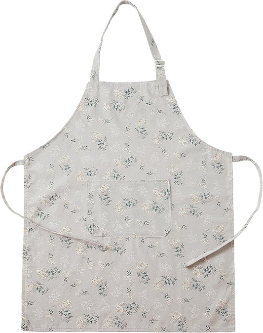 Japanese Kitchen Apron for Women & Men,Adjustable Chef Apron with Pock