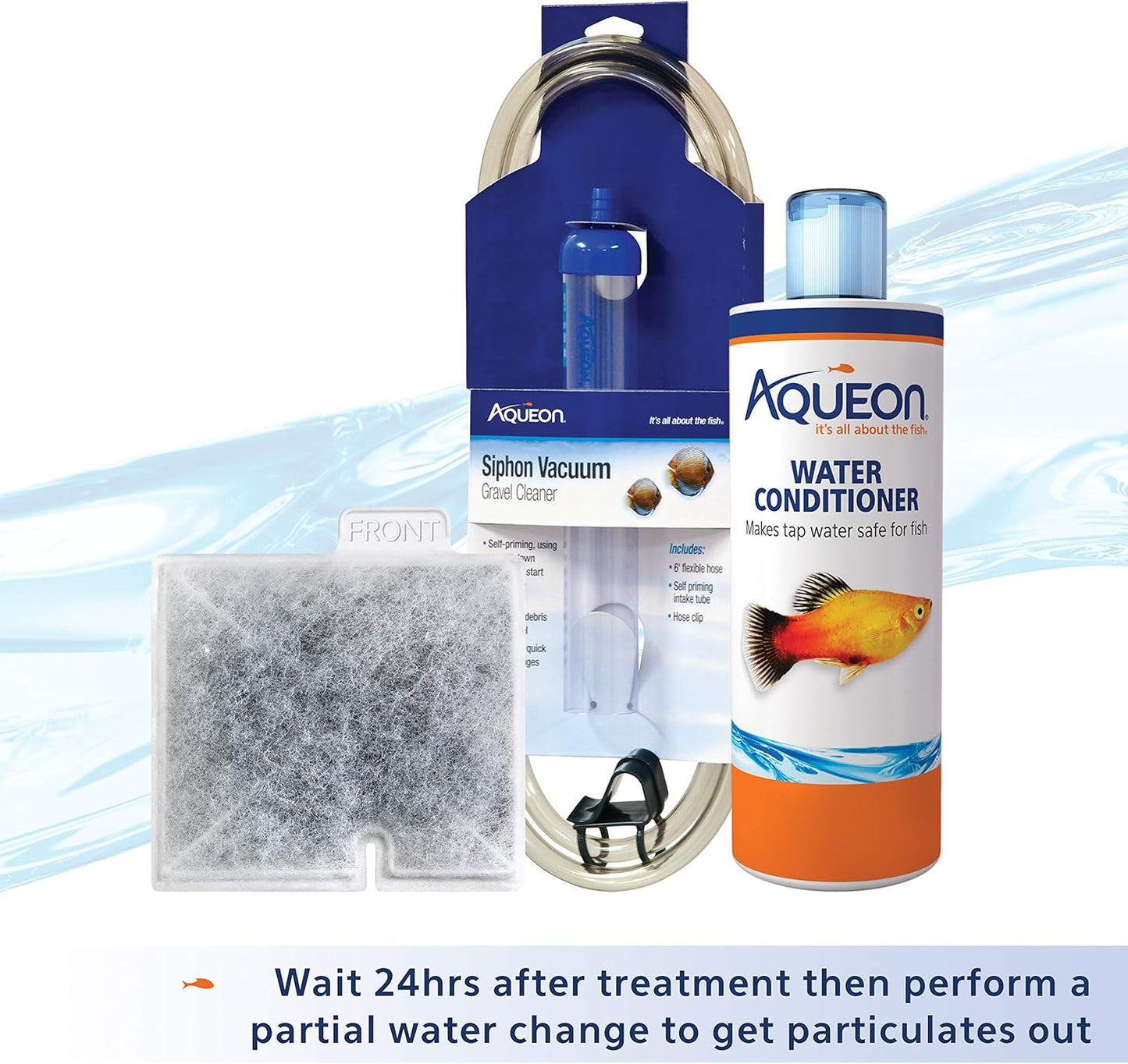 Aqueon Freshwater Aquarium Water Clarifier, Clears Cloudy Fish Tank Wa