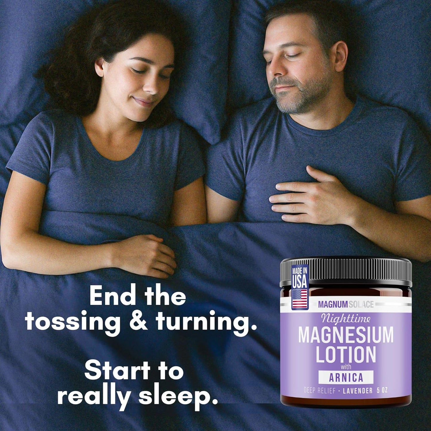 Magnum Solace Nighttime Magnesium Lotion with Arnica – Highly Concentr