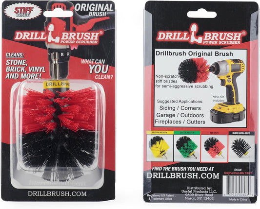 Outdoor Cleaning Supplies - Garden Scrubbing Tool - Patio Scrubbing Brush - Deck Cleaning - Bird Bath Cleaner - Garden Statues - Concrete Scrub Brush - Headstone Restoration Kit