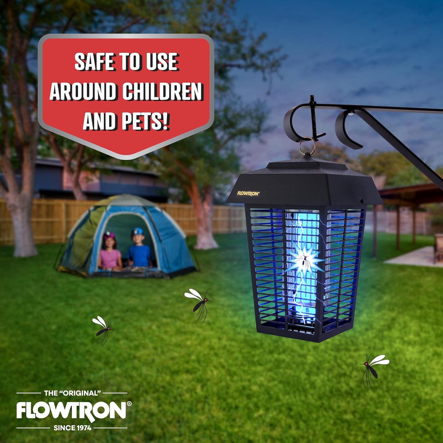Flowtron Bug Zapper, 1 Acre of Outdoor Coverage with Powerful 40W Bulb