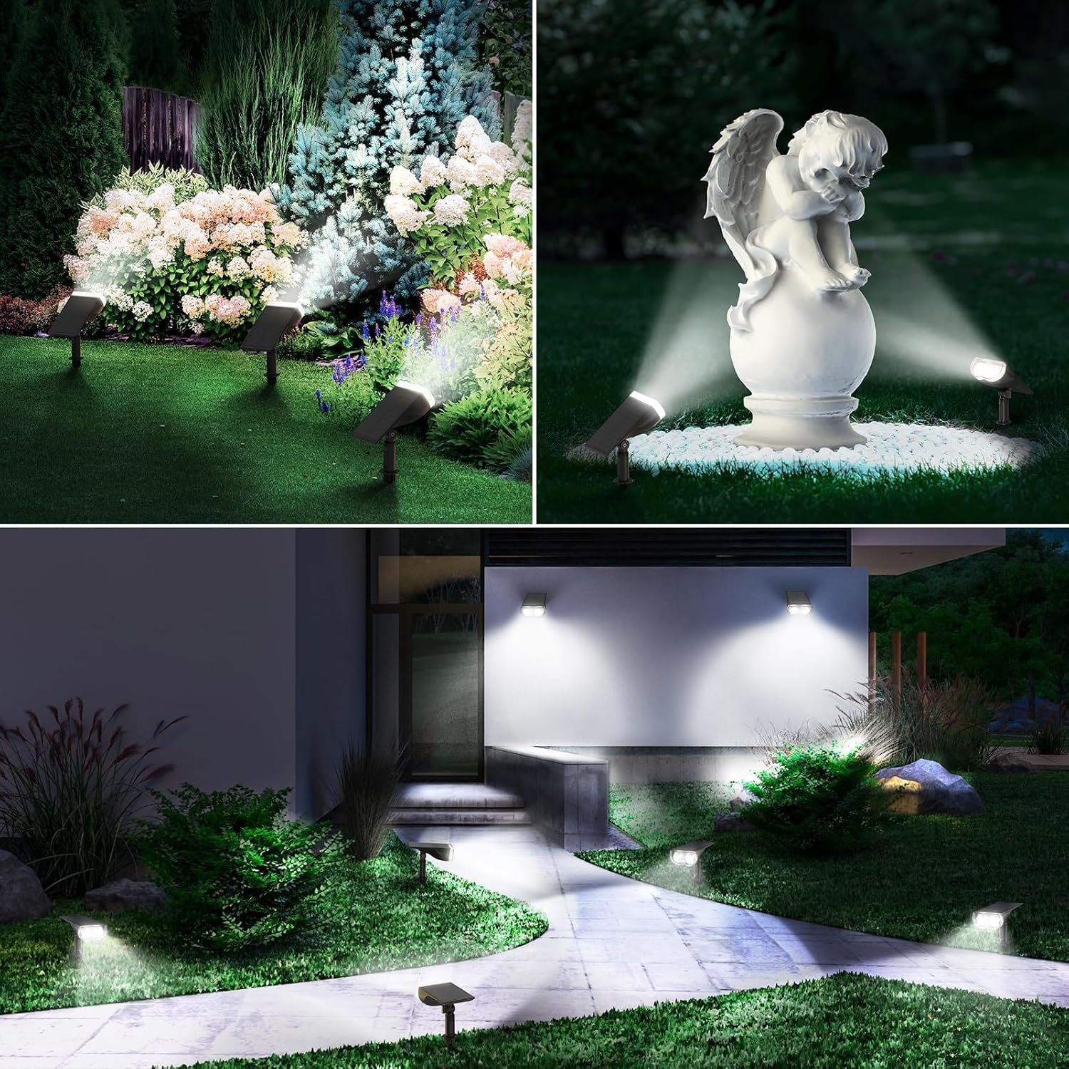 Linkind Solar Lights Outdoor Waterproof IP65, StarRay Dusk-to-Dawn Out