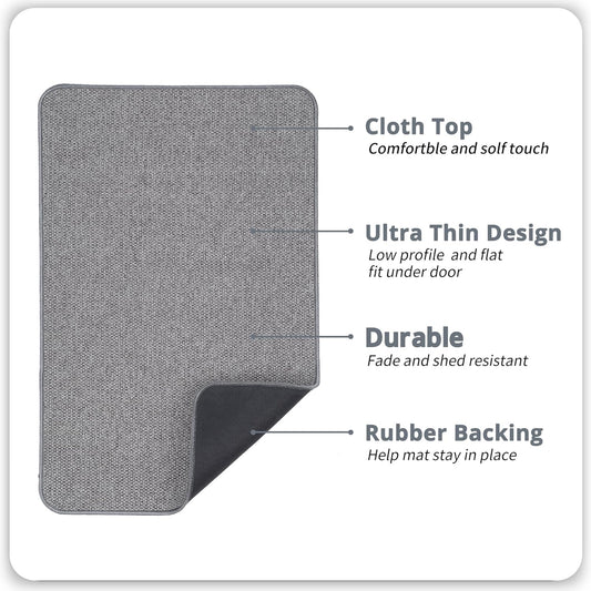 Bath Mat,Ultra Thin Bathroom Rugs,Rubber Bath Mats for Bathroom,No Sli