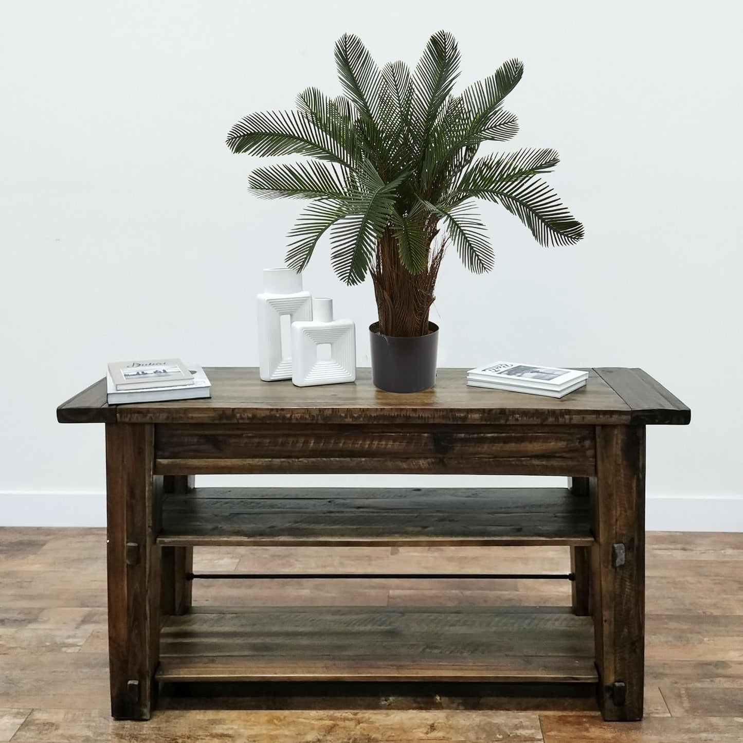 Nearly Natural Artificial, UV Resistant 2’ Cycas Tree (Indoor/Outdoor), Green 28" Dx28 Wx2'H