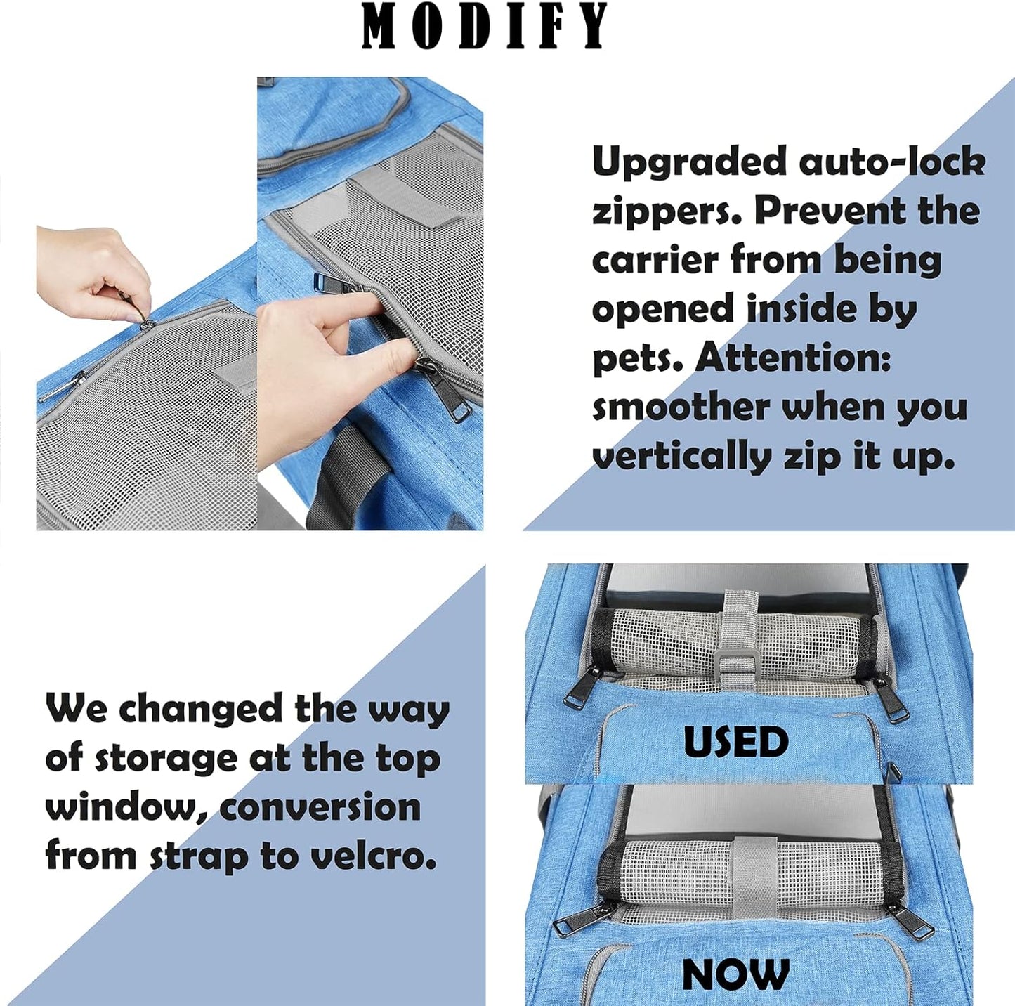 Pet Carrier for Large and Medium Cats, Soft-Sided Pet Carrier for Big 