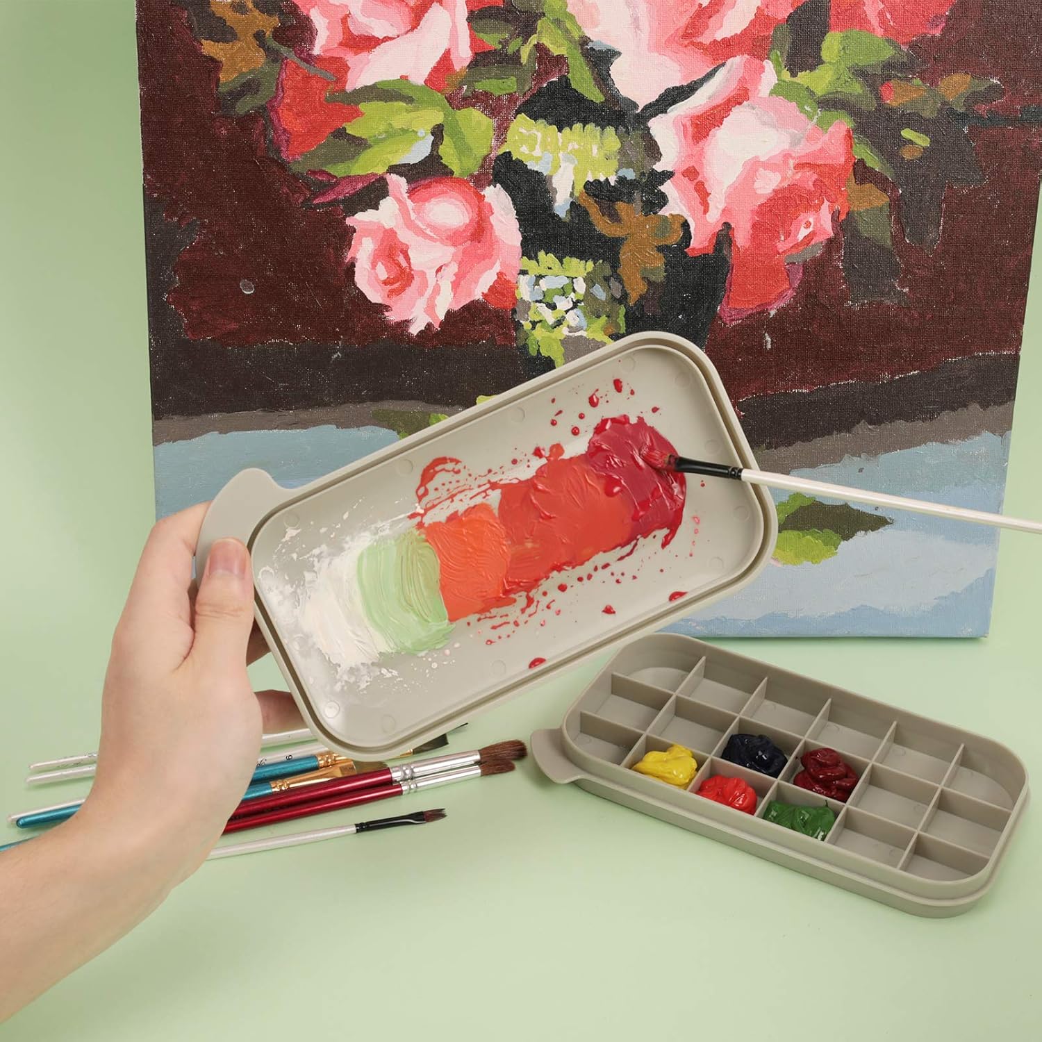 MyLifeUNIT Paint Brush Cleaner, Paint Brush Holder and Organizers with