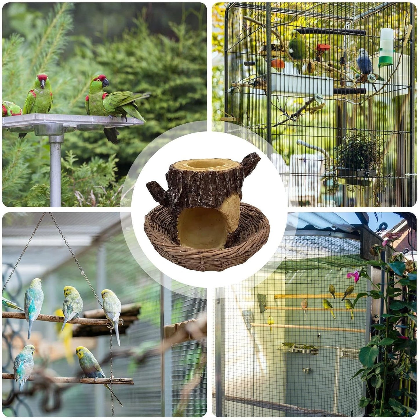 Wild Feeders - Weatherproof Bird Feeding Tray | Outdoor Feeding Station with Spacious Design for Wild Birds, Parrots, Cockatiels, Finches, Budgies, Lovebirds, and Canary Enjoyment in Gardens, Patios,