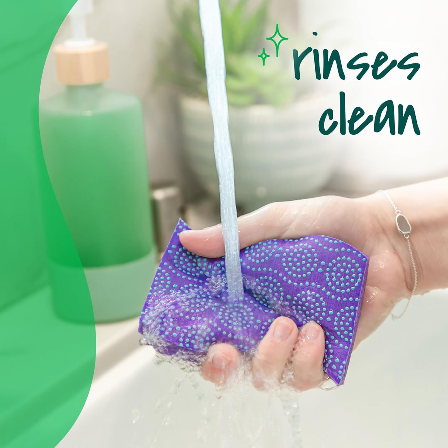 Scotch-Brite Odor Resist Non-Scratch Scrub Sponge, Dishwasher-Safe Kitchen Sponges that Resist Bacterial Odors, Multipurpose Dish Sponge for Gentle Cleaning, 6 Dish Sponges
