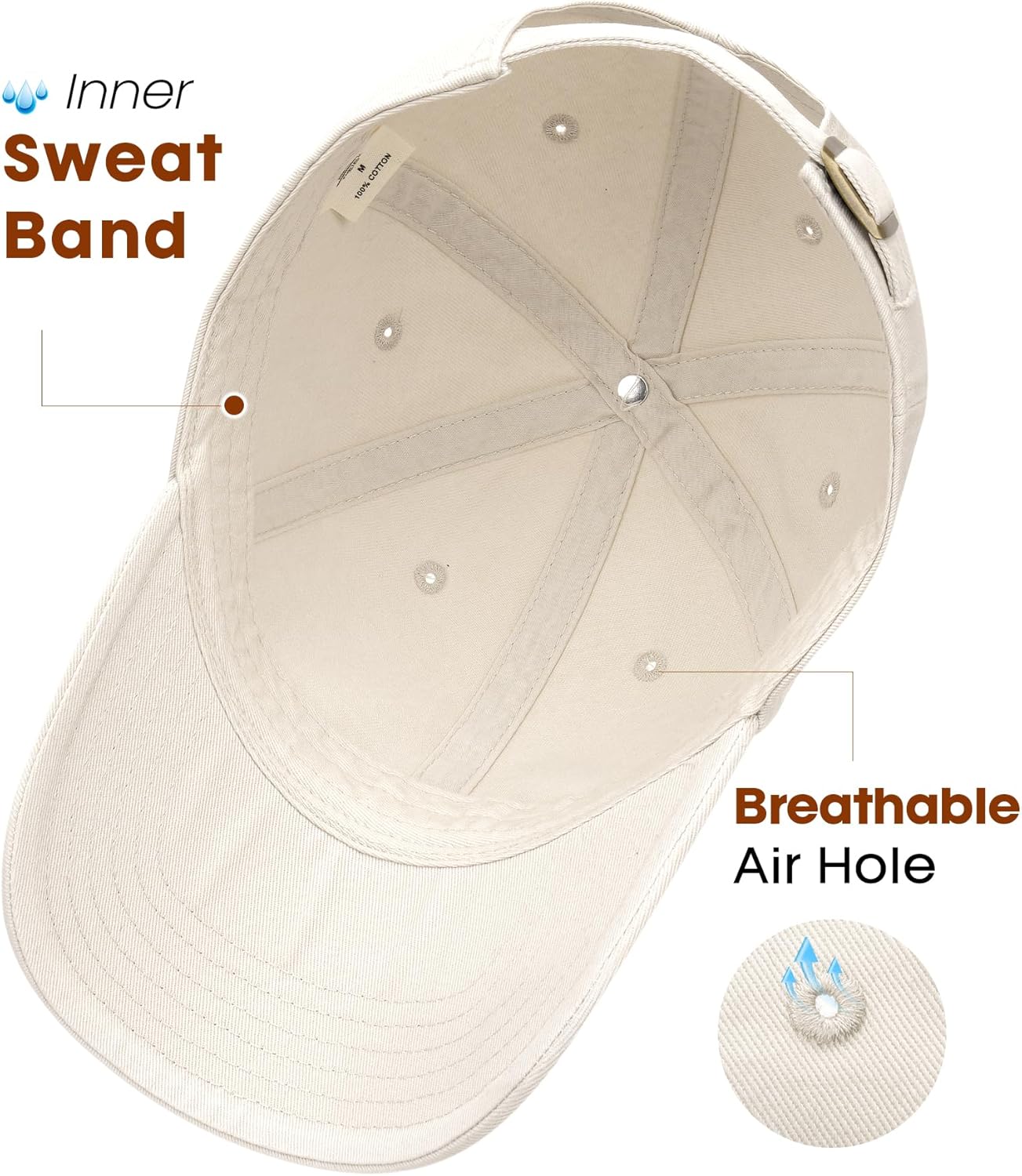 FURTALK Unisex Vintage Washed Unstructured Baseball Cap Washed Cotton 
