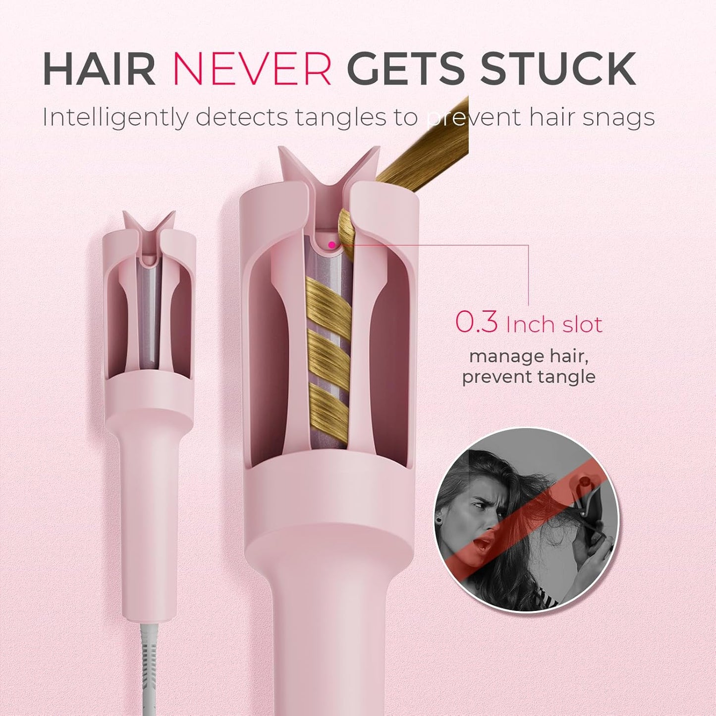 TYMO Automatic Rotating Curling Iron - TYMO CURLPRO Beach Waves Curlin
