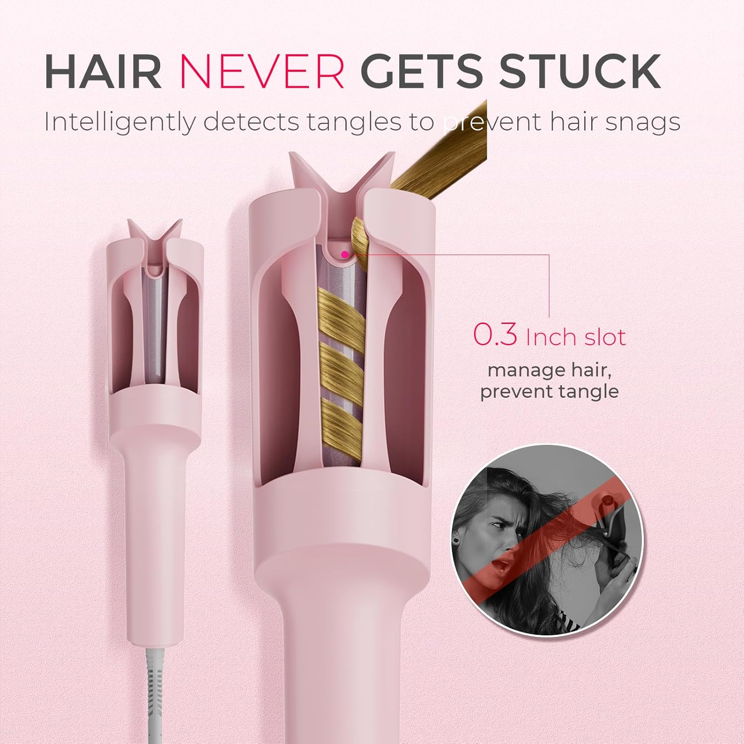 TYMO Automatic Rotating Curling Iron - TYMO CURLPRO Beach Waves Curlin