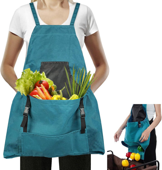 Gardening Apron, Garden Apron with Quick Release Pockets,Water Resista