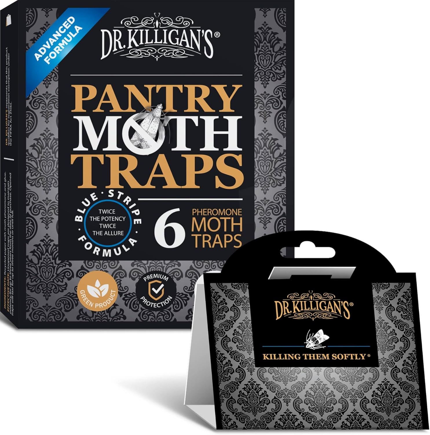 Dr. Killigan's Premium Double Potent Pantry Moth Traps with Pheromones