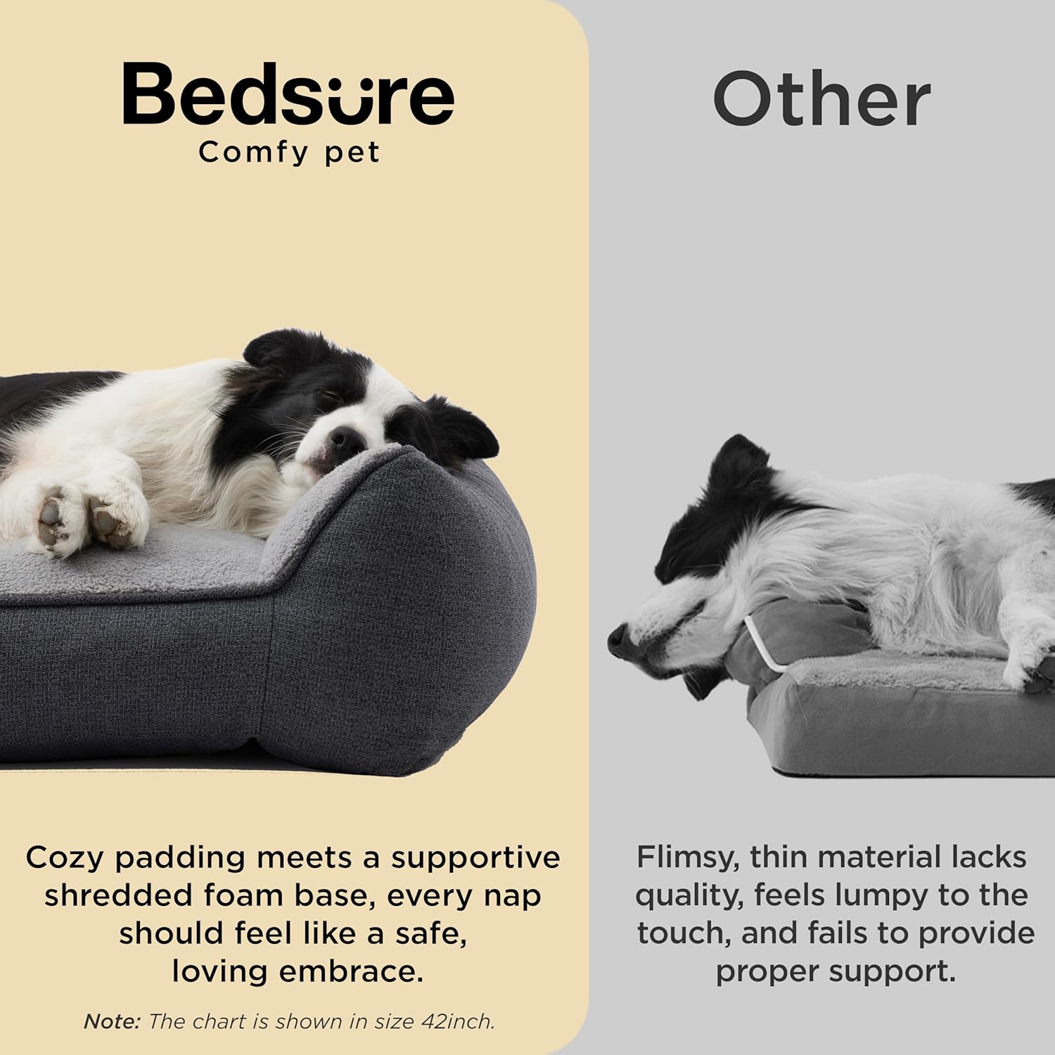 Bedsure SupportMax™ XL Orthopedic Dog Beds Large Sized Dog - As Seen o