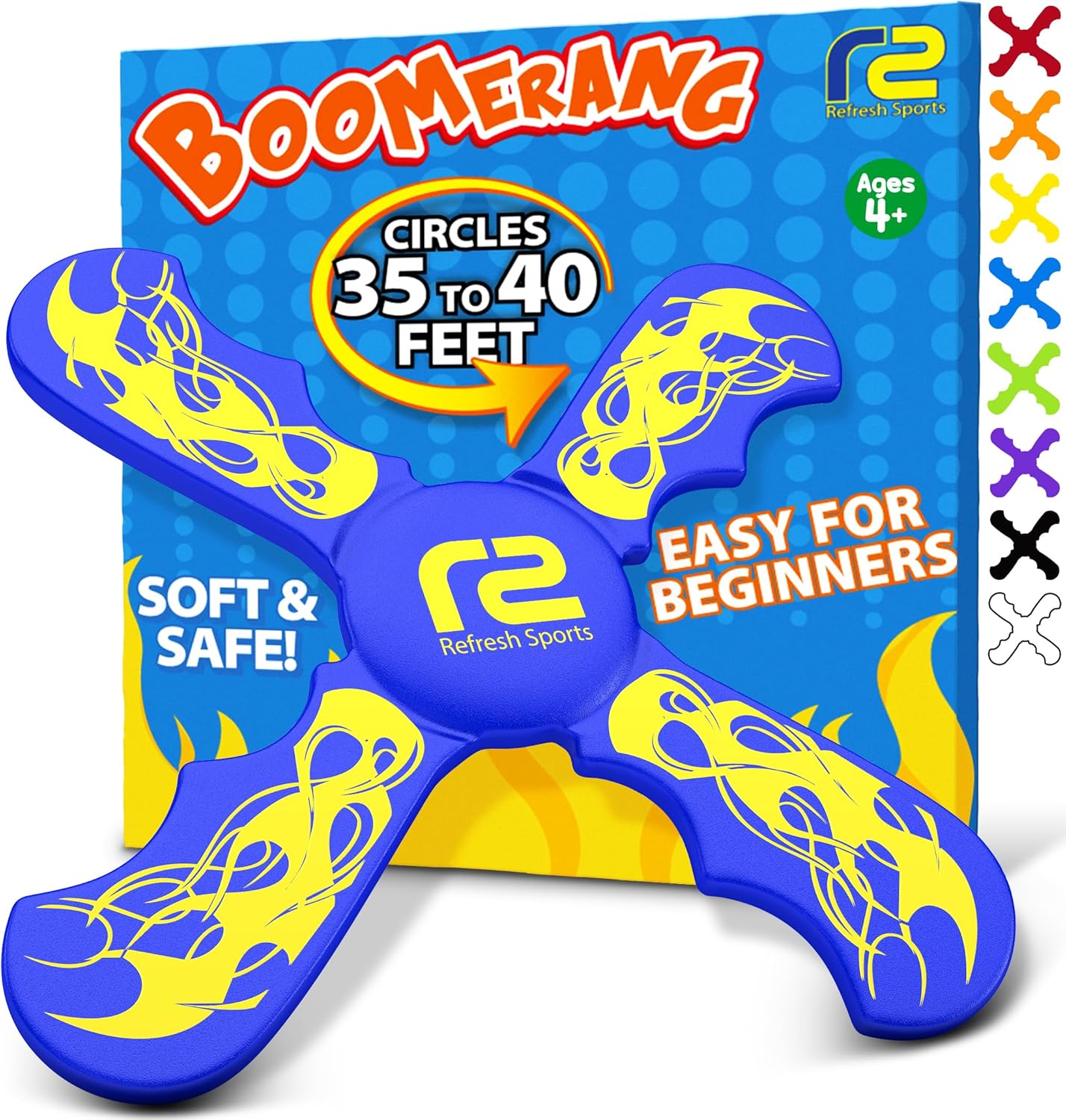 Fun Boomerang for Kids - Easter Basket Stuffers - Soft & Easy to Use -