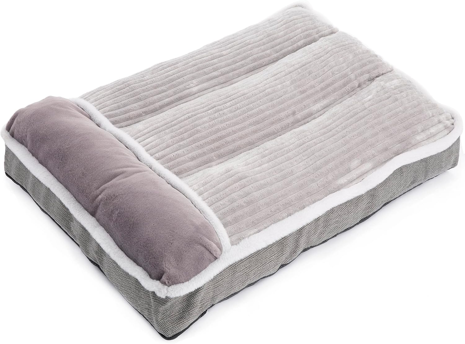 WINDRACING Large Dog Bed with Pillow for Crate Kennel, Sofa Dog Bed, S