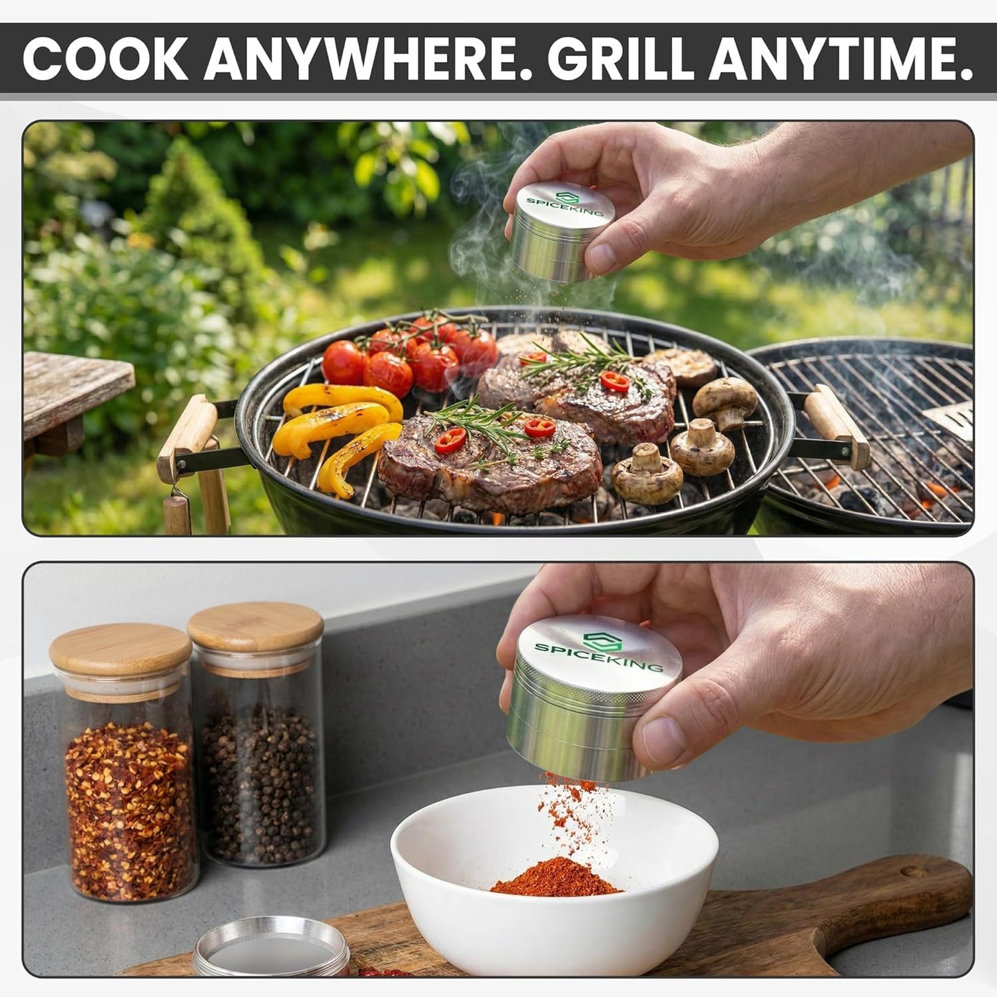 Aluminum Spice Prep Tool - Spice Accessories for Culinary and Kitchen Use | Portable Kitchen Gadget for Cooking