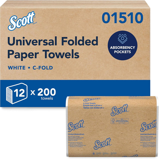 Scott Professional Essential C-Fold Folded Paper Towels, Bulk (01510),