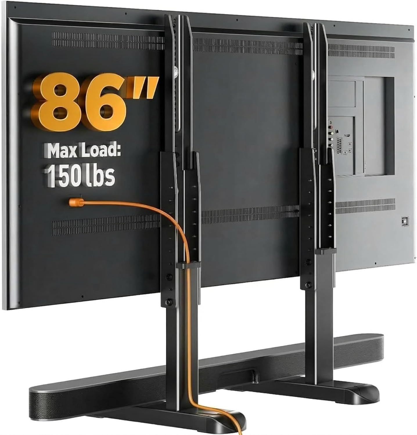 Perlegear Universal TV Stand Legs for Most 37–86 Inch TVs up to 150 lb