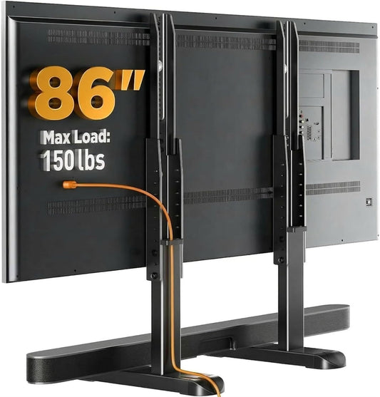 Perlegear Universal TV Stand Legs for Most 37–86 Inch TVs up to 150 lb