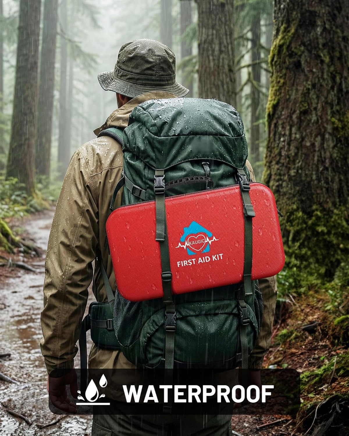 500 Pcs First Aid Kit for Home/Car/Travel/Camping/Businesses, Waterpro