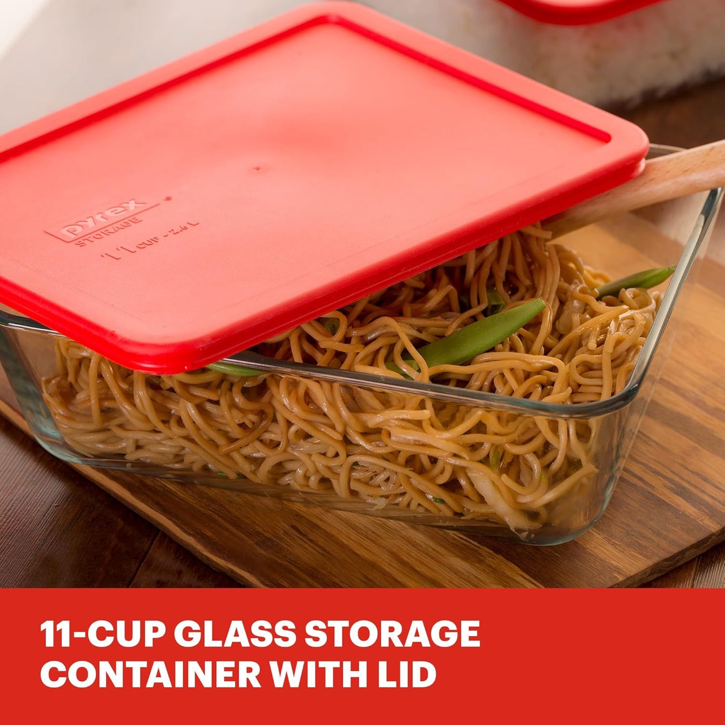 Pyrex Simply Store Glass Food Storage Container, Snug Fit Non-Toxic Pl