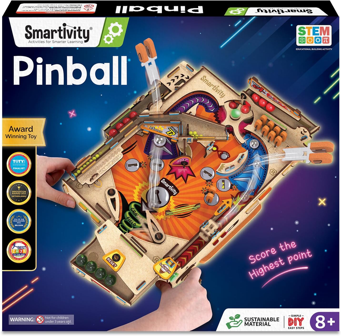Smartivity DIY Pinball Machine for Kids 8-14 Years Old | Global Award 