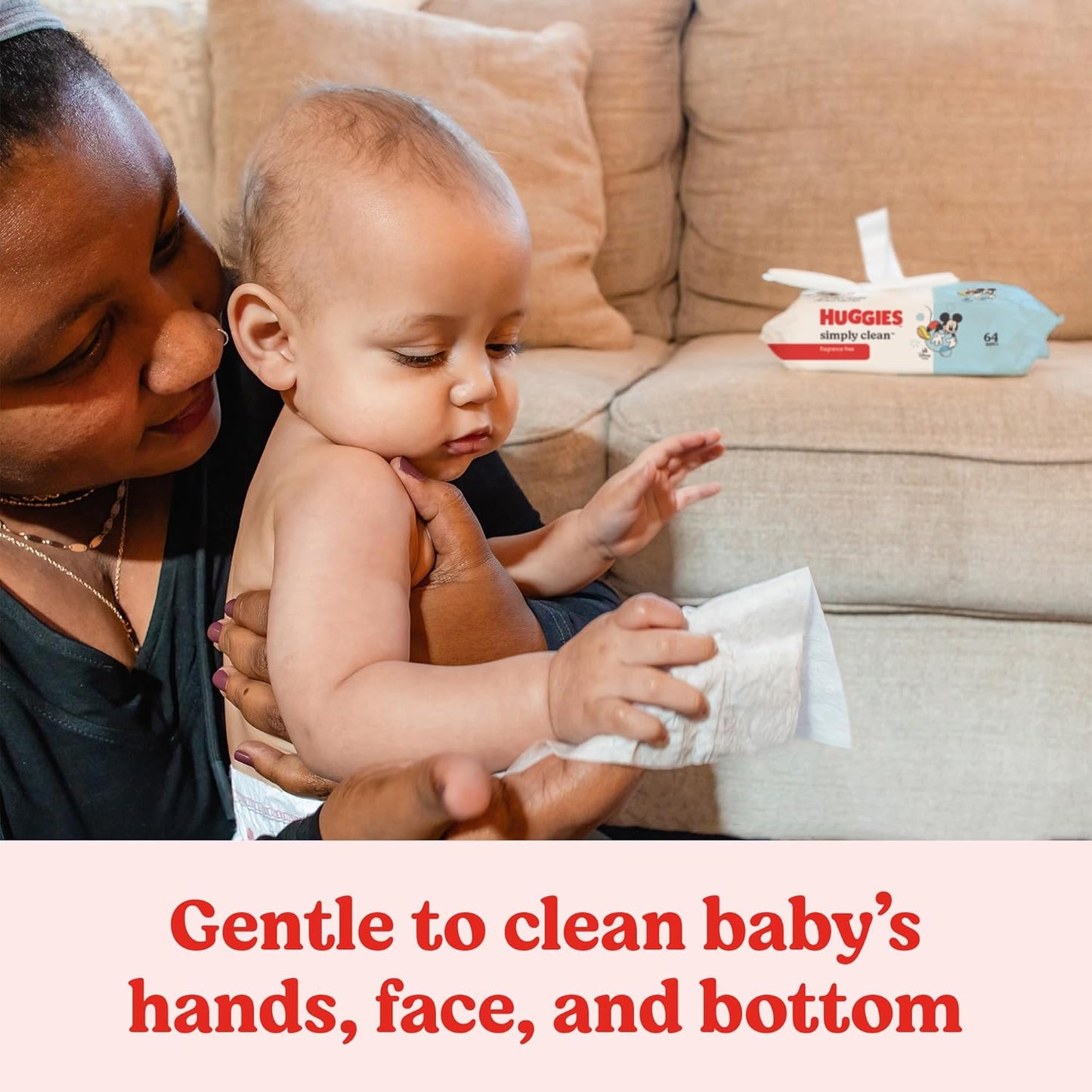 Huggies Simply Clean Unscented Baby Diaper Wipes, 11 Flip-Top Packs (7