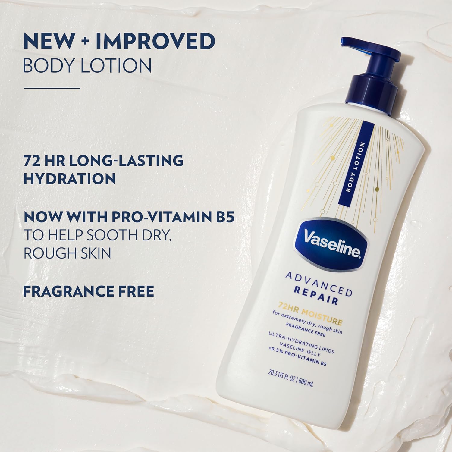 Vaseline Intensive Care Unscented Advanced Repair Body Lotion - Ultra-