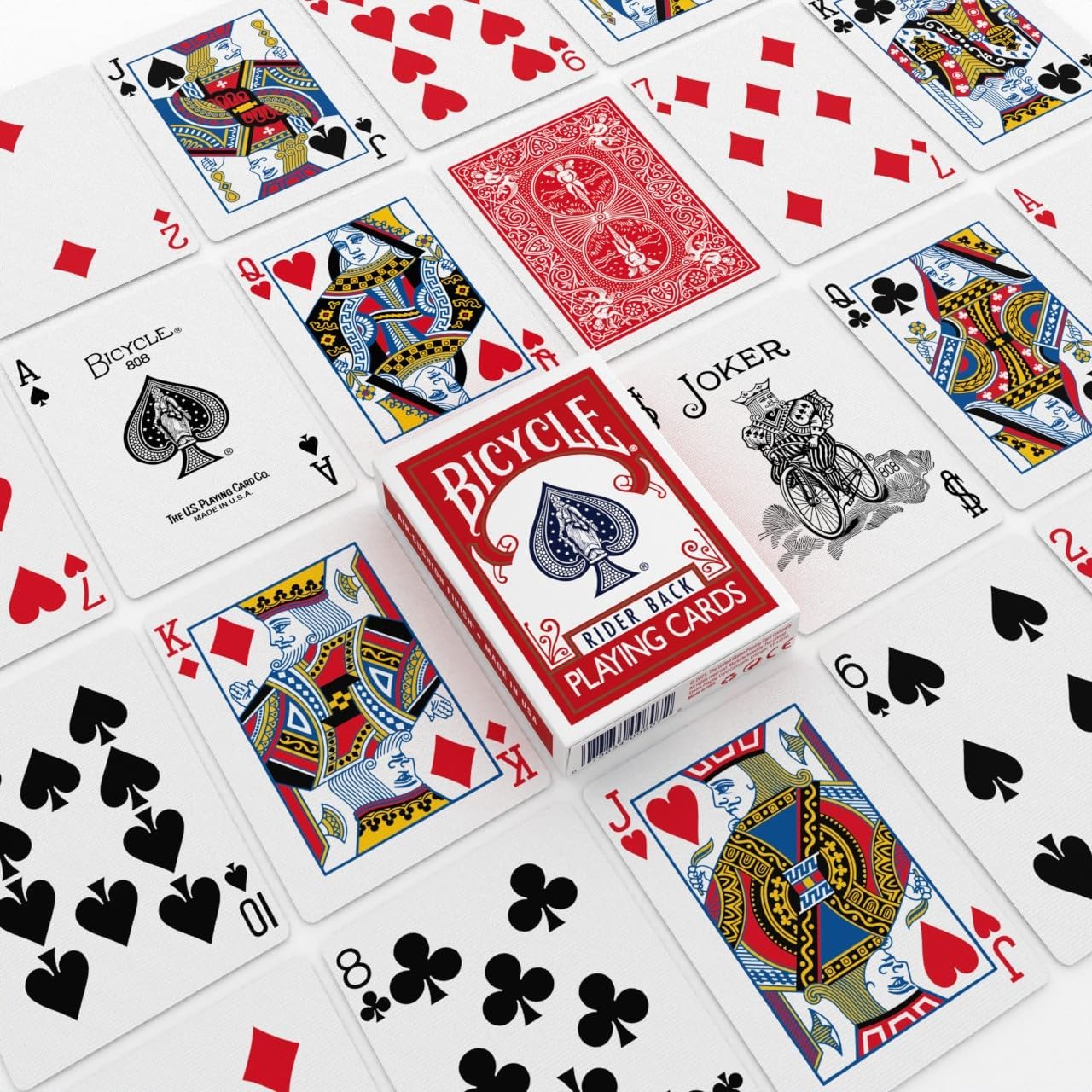 Bicycle Rider Back Playing Cards, Standard Poker Size Deck of Cards, R