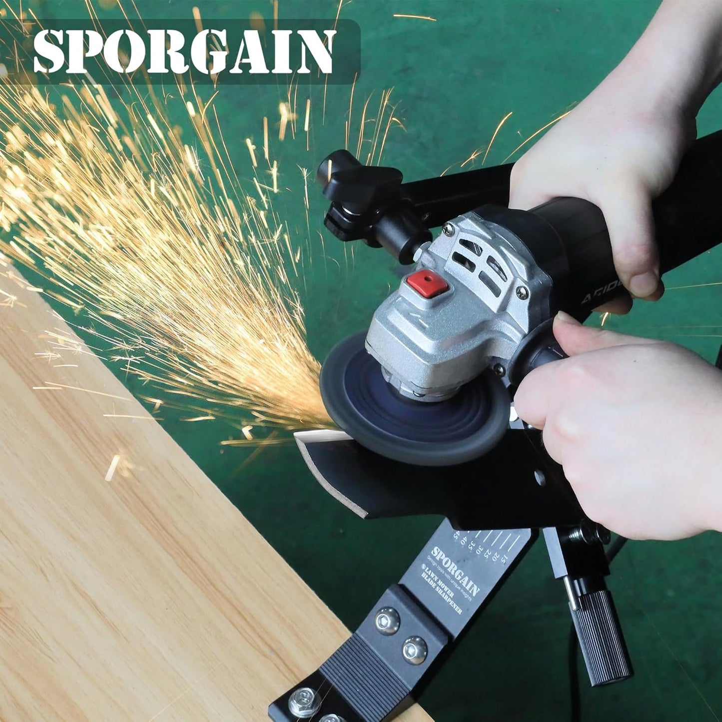 [Updated] Lawn Mower Blade Sharpener 15°-45° Adjustable Frame with Bal