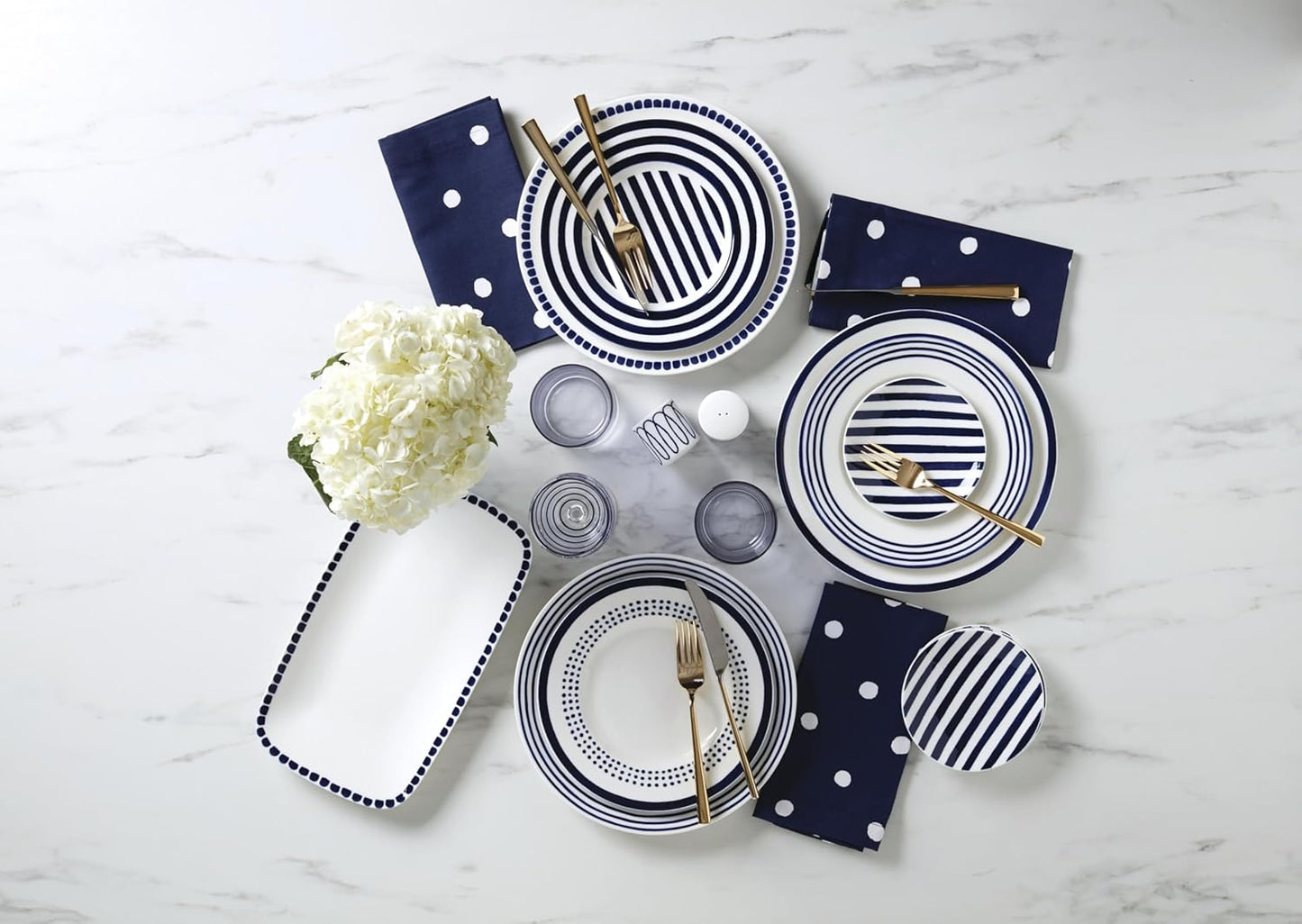 Kate Spade New York Charlotte Street West 16-Piece Dinnerware Set, 15.